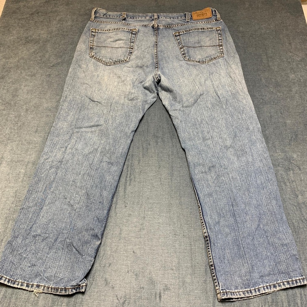 Deniz Levi's Jeans Mens 40x30 Blue Denim Distressed Light Wash Straight Leg